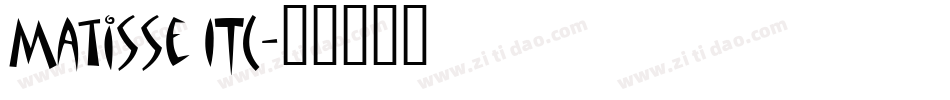 Matisse ITC字体转换